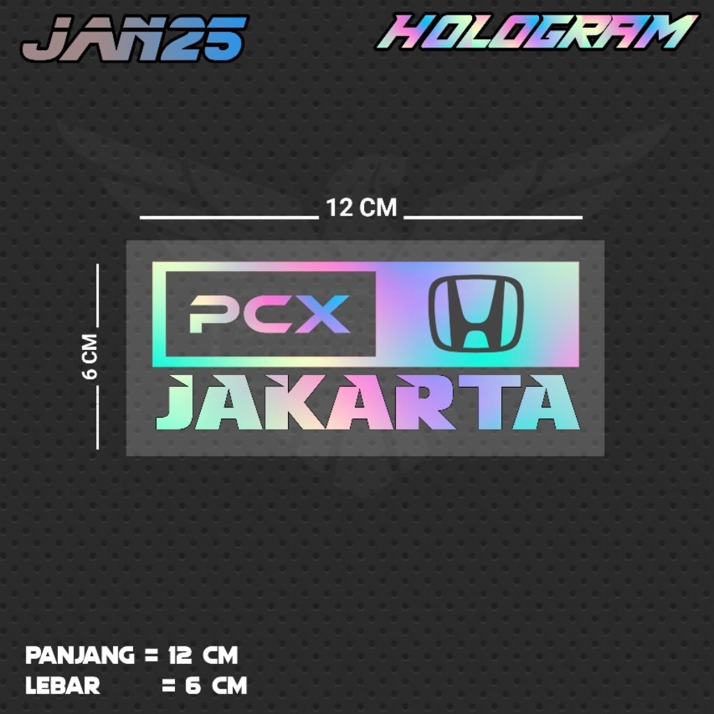 สติ๊กเกอร์ตัด PCX | JAN25 JKT