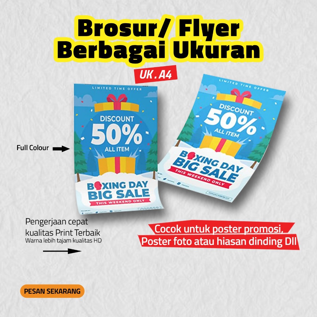 BROCURE PRINTING / PROMOTIONAL FLYER A4 | A5 | A6