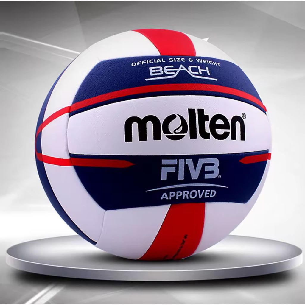 Molten V5B5000 วอลเลย์บอลมาตรฐานขนาด 5 ลูกชายหาด PU นุ่มสําหรับการฝึกการแข่งขันในร่มกลางแจ้งสําหรับผ