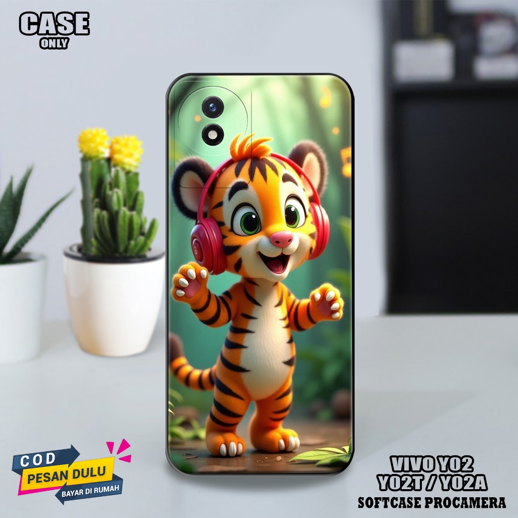 เคส VIVO Y02 / Y02A / Y02T (Anml) เคส VIVO Y02 / Y02A / Y02T Hp - เคส Hp - เคสล่าสุด - เคส Softcase 