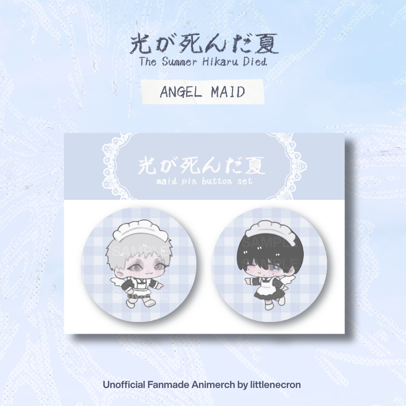 [littlenecron] The Summer Hikaru Died - ชุดพินปุ่มแม่บ้านนางฟ้า / Hikaru Yoshiki