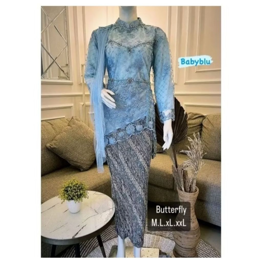 Batervlay Shawl Kebaya Set / College Kebaya / Wedding Kebaya / Modern Party Kebaya / Modern Womens C