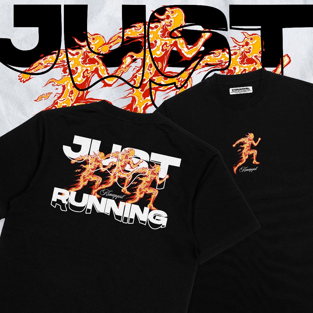 เสื้อยืด Running Club "Just Runningi" - เสื้อยืด Running Club/Running Club/Kalce Running Shirt/Joggi