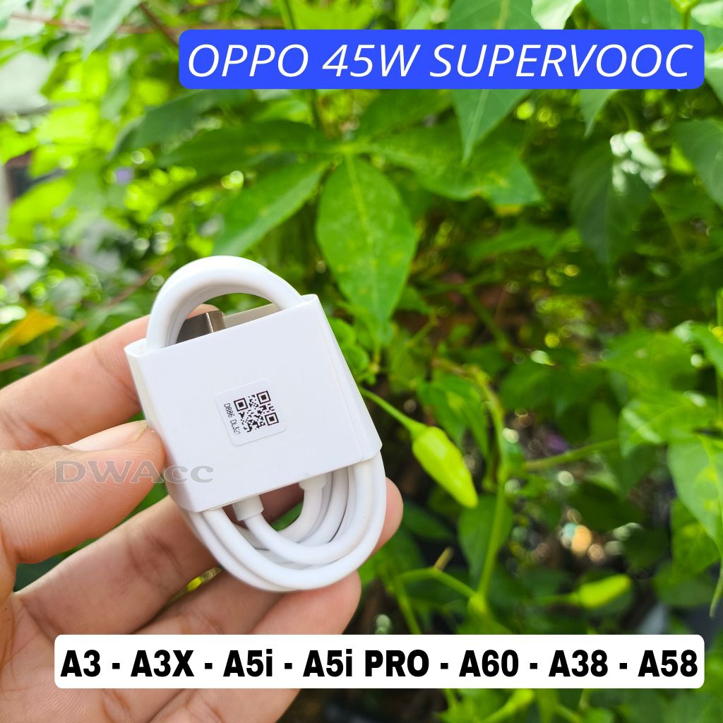 สาย OPPO DATA Supervooc 45W OPPO A60, A3X, A5i PRO, A5i, A38, A58