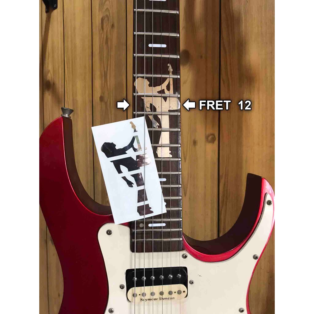 สติ๊กเกอร์ฝังกีตาร์ Washburn N4 แบบกําหนดเองโดยฟิกเกอร์ Nuno Bettencourt