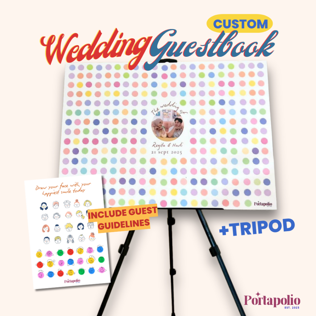 UNIQUE CUSTOM WEDDING GUESTBOOK - UNIQUE CREATIVE GUEST BOOK โดย PORTAPLIO