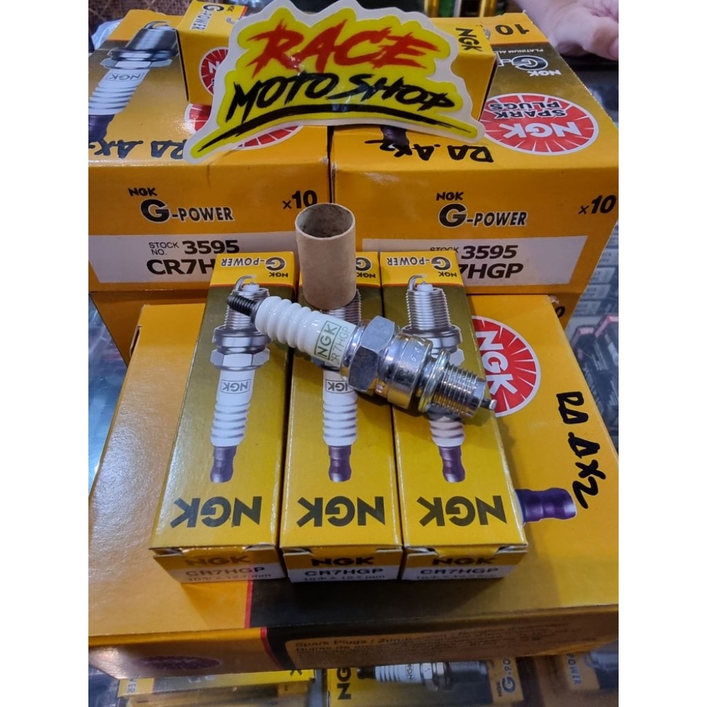 NGK GPOWER PLATINUM IGNITION SPARK PLUG GPOWER PLATINUM CR7HGP KLX150 DTRACKER JUPITER Z MIO SMASH