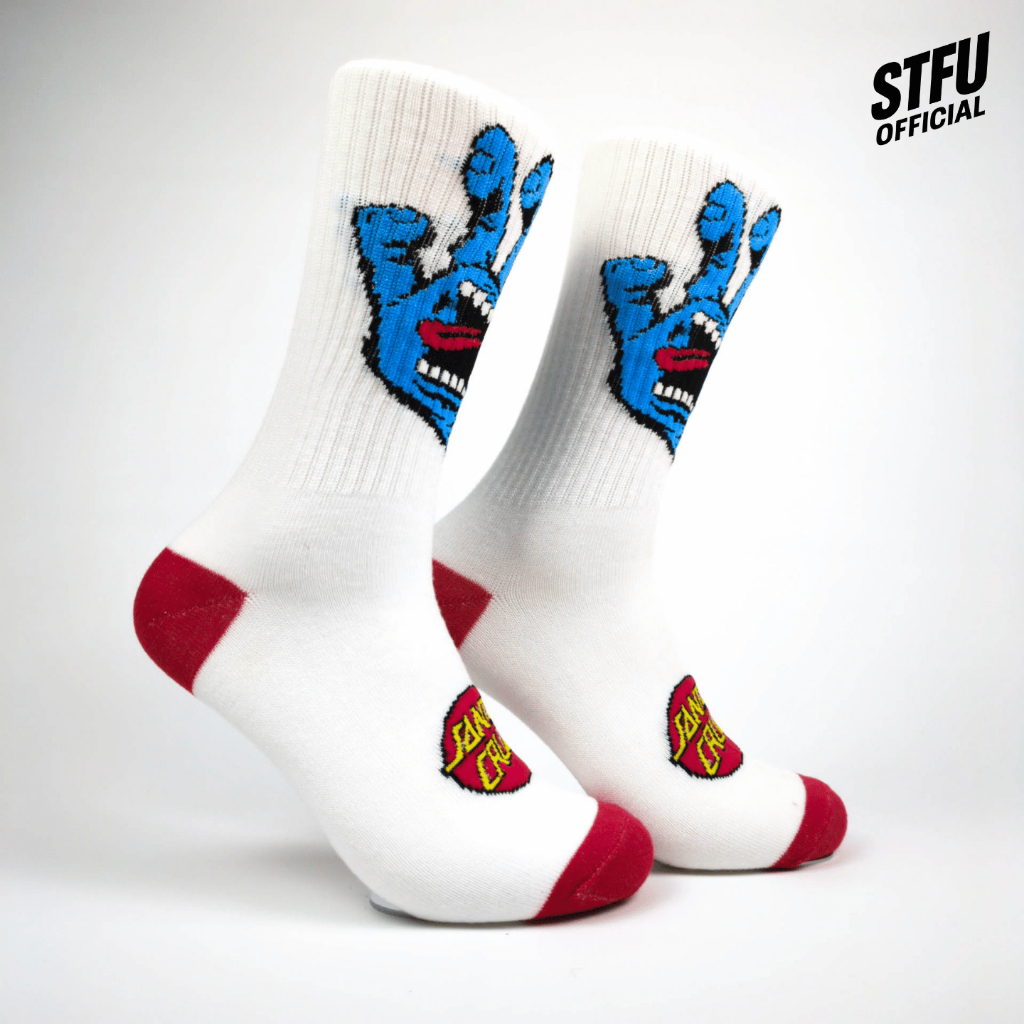 STFU Oldschool Sports Socks สําหรับผู้ชายและผู้หญิงที่มี SC Monster Motif