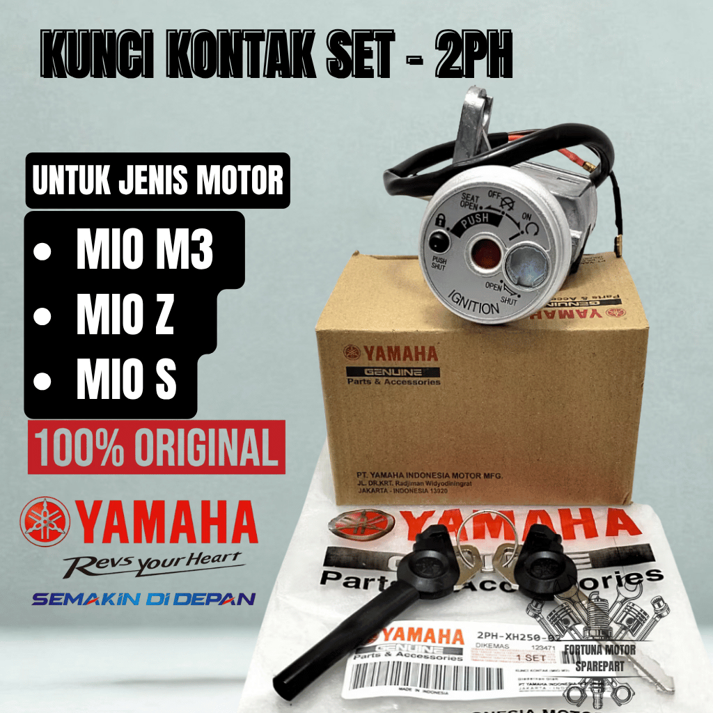 2PH-XH250-02 ชุดกุญแจจุดระเบิดเดิม Yamaha Mio M3 - Mio Z - Mio S - Soul GT 125 - X-ride 125 ORIGINAL