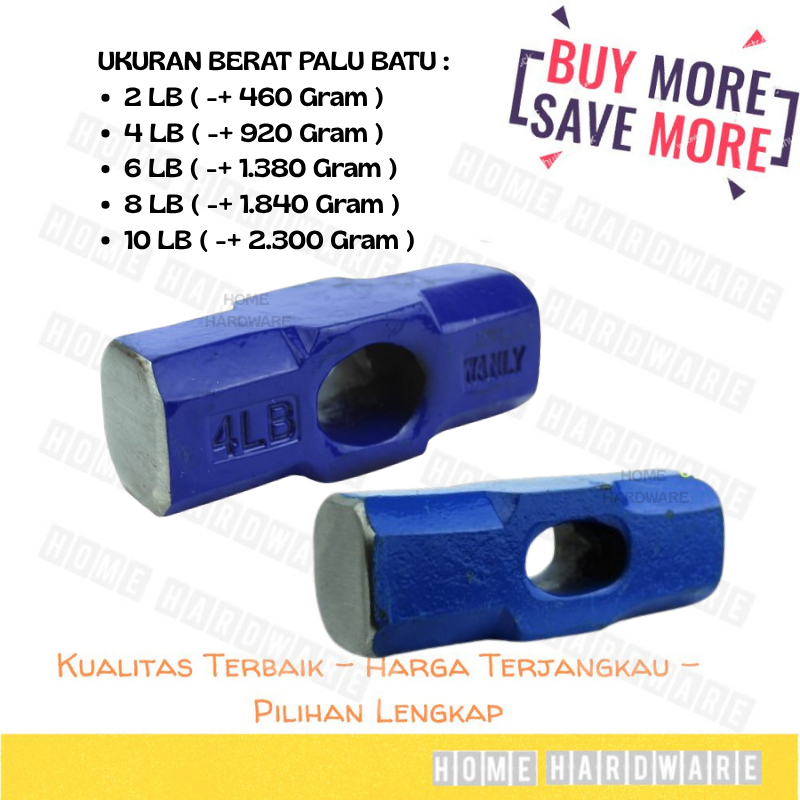 Bodem Stone Hammer 2LB, 4LB, 6LB, 8LB, 10LB / เครื่องบดหิน / เครื่องบดหิน Matril