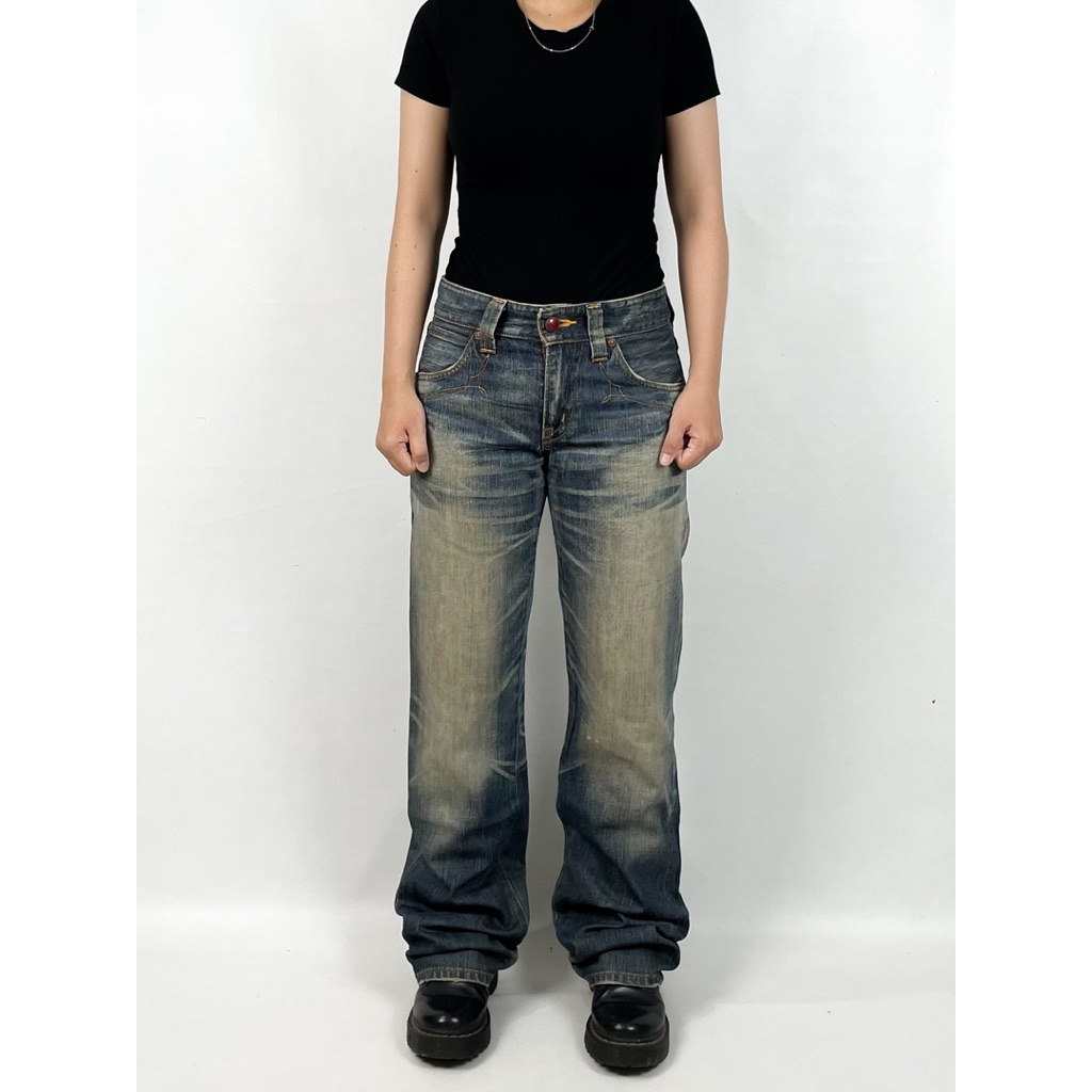 LONG JEANS สําหรับผู้ชาย / ผู้หญิง C.2 EDWIN BLUE TRIP JEANS BOOT CUT