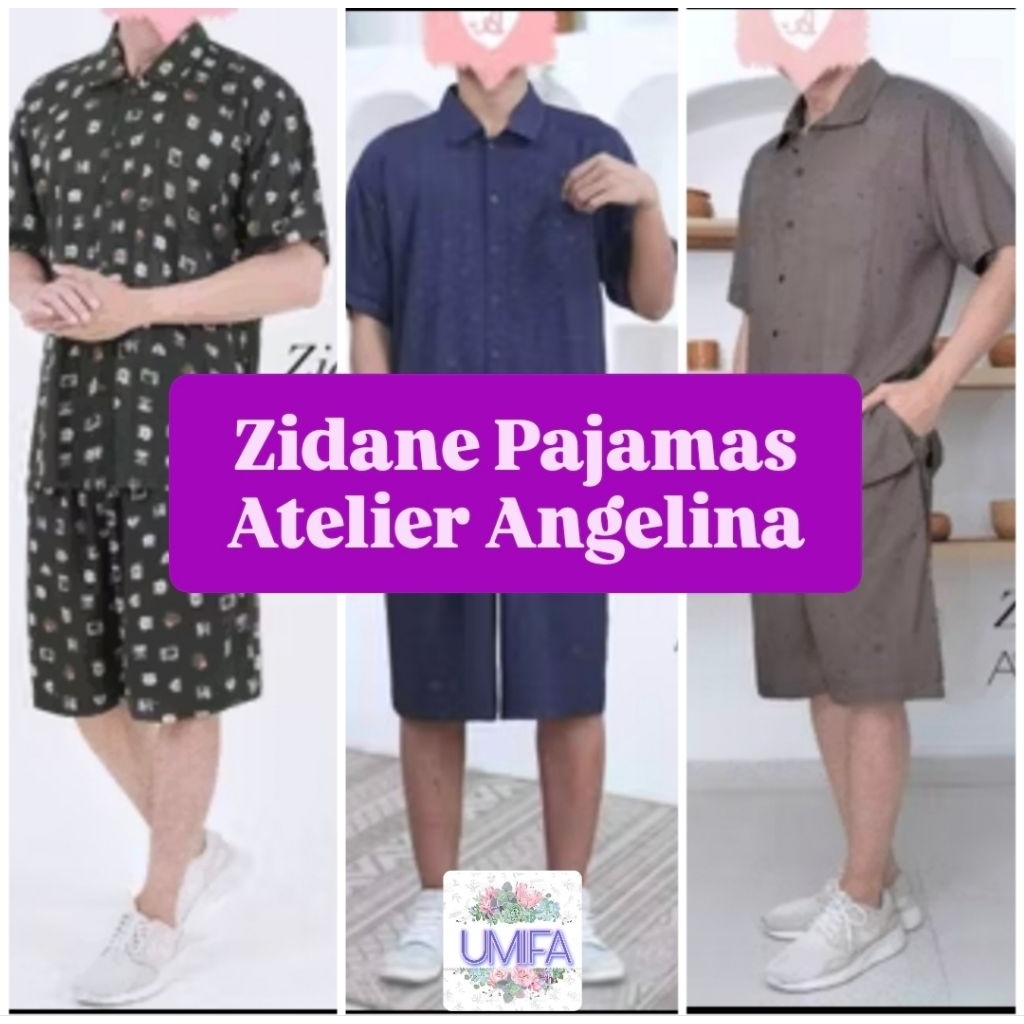 Zidane ชุดนอน Atelier Angelina Angel Zidane Roe Deer Terriery Letter สีดํา premium วิสคอสเย็นเรยอนชุ