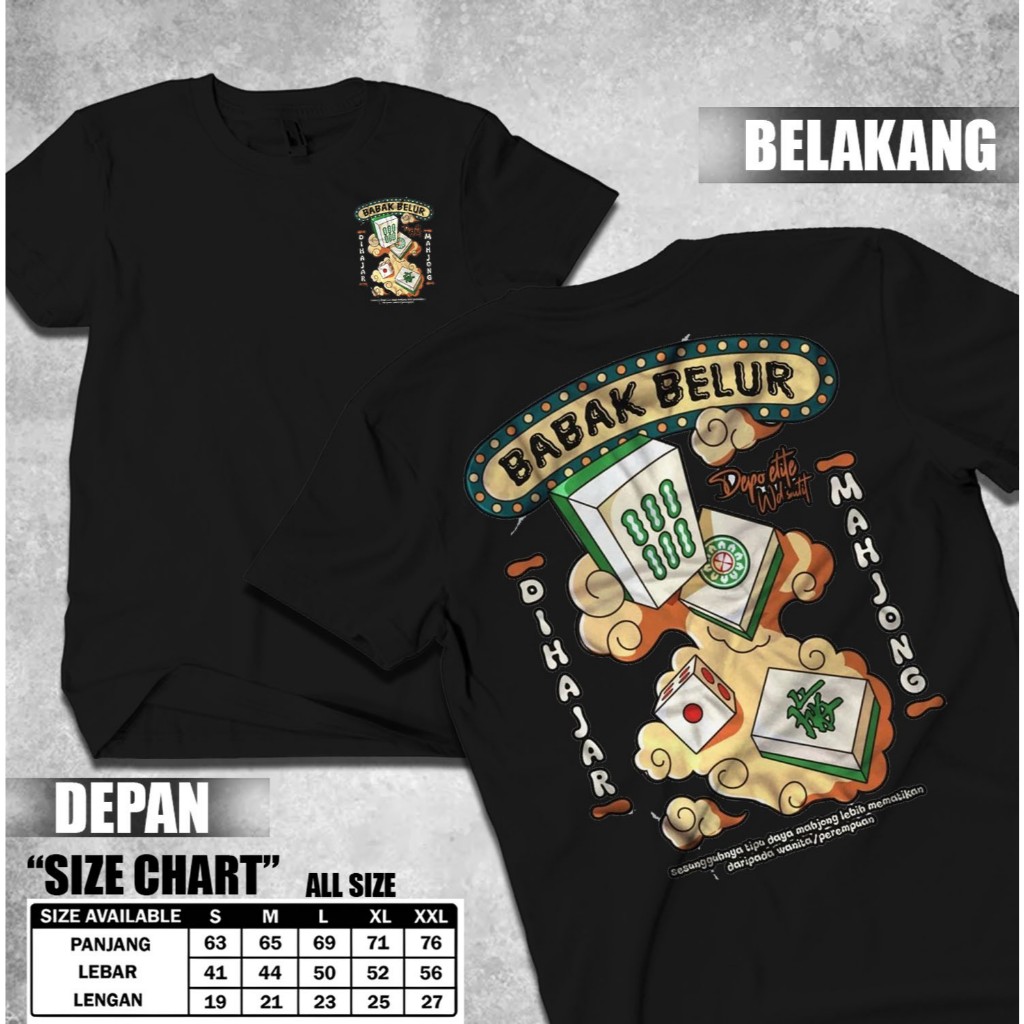 ABASTORE.IDN Mahjong Ways 2 Babak Belur Diajong - Mahjong Slot Game Shirt Majong PG Soft Maxwin Prag