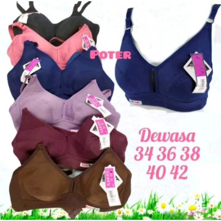 KATUN Guffy สปอร์ตบราผู้หญิง ผ้าคอตตอนเนื้อนุ่ม ไร้ลวด และโฟม ไซส์ 32-34-36-38-40-42 / เสื้อชั้นใน /