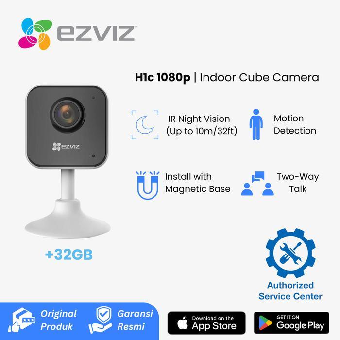 กล้องวงจรปิด Smart Home Ezviz H1C / H1 C Wi-Fi IP Camera 2MP 1080p Wide Angle Official รับประกัน 1 ป