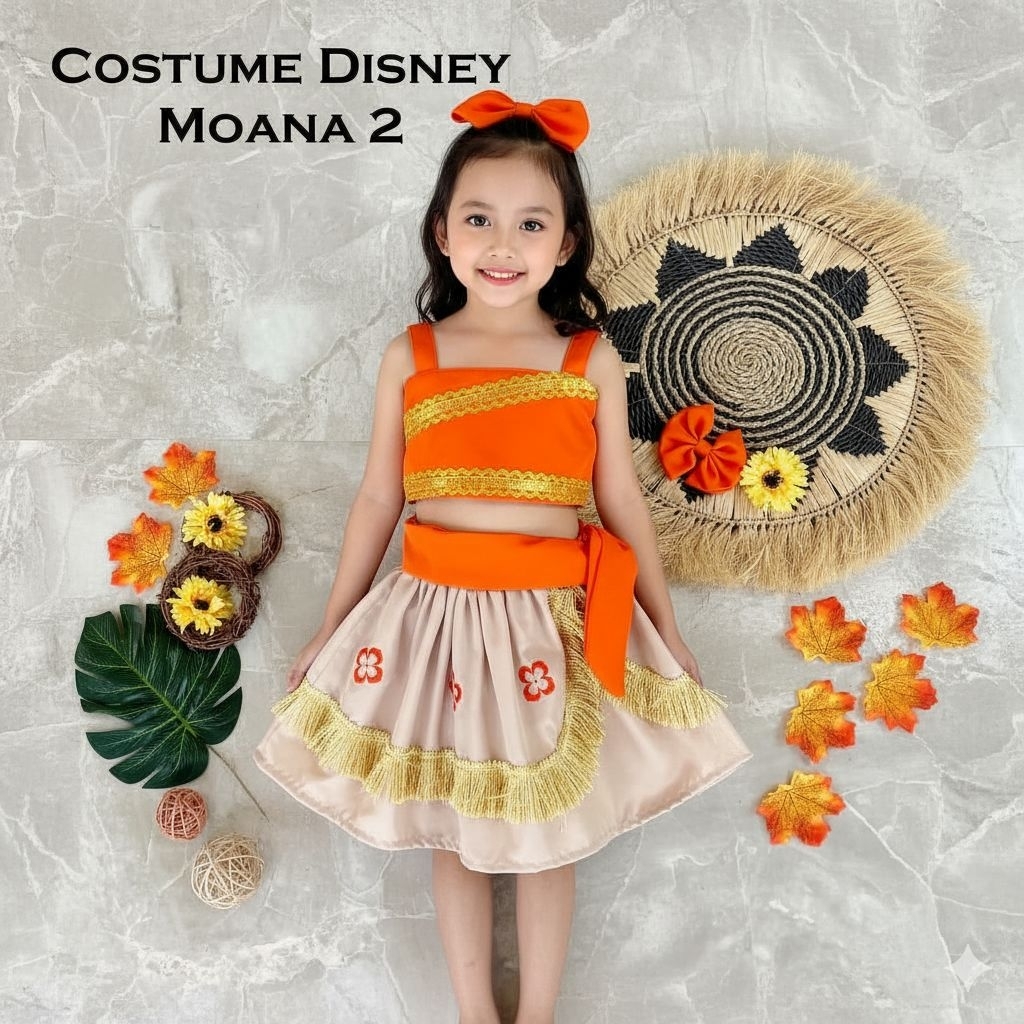 Moana Costume / Kids Beachwear / Baby Beachwear / Girls Beachwear