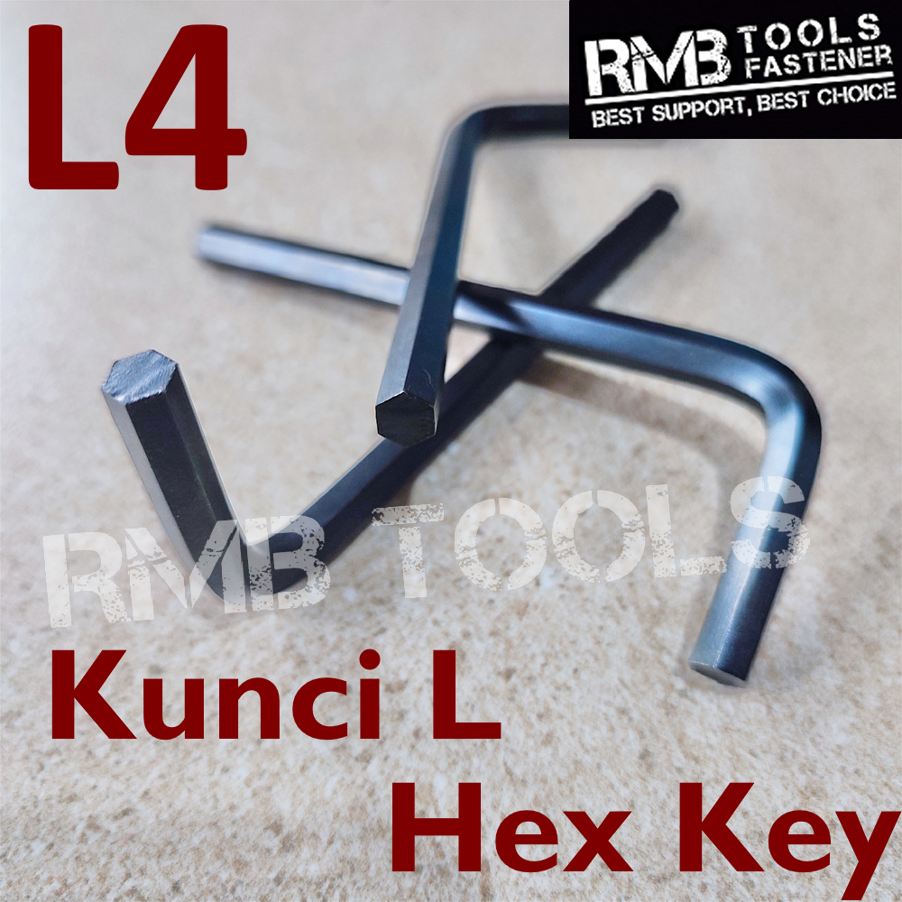 L4 Hex Key นําเข้าคุณภาพไต้หวัน / Hex Key L 4