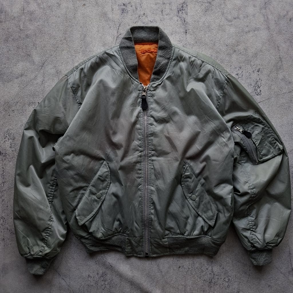 Bomber MA1 Jacket TPRC (สีเขียวนวล)