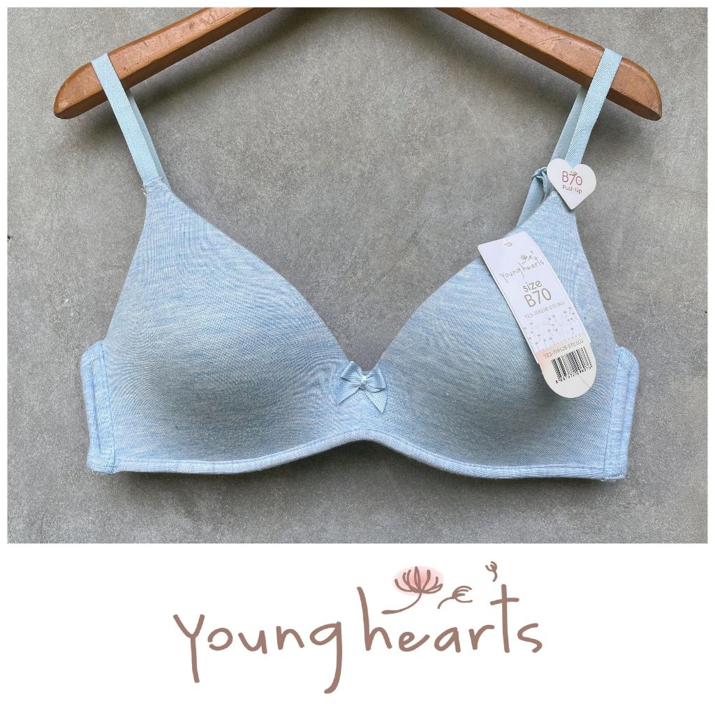 CODE BYH953 BLU Bra Young Hearts Size เท่านั้น 32B, 34B