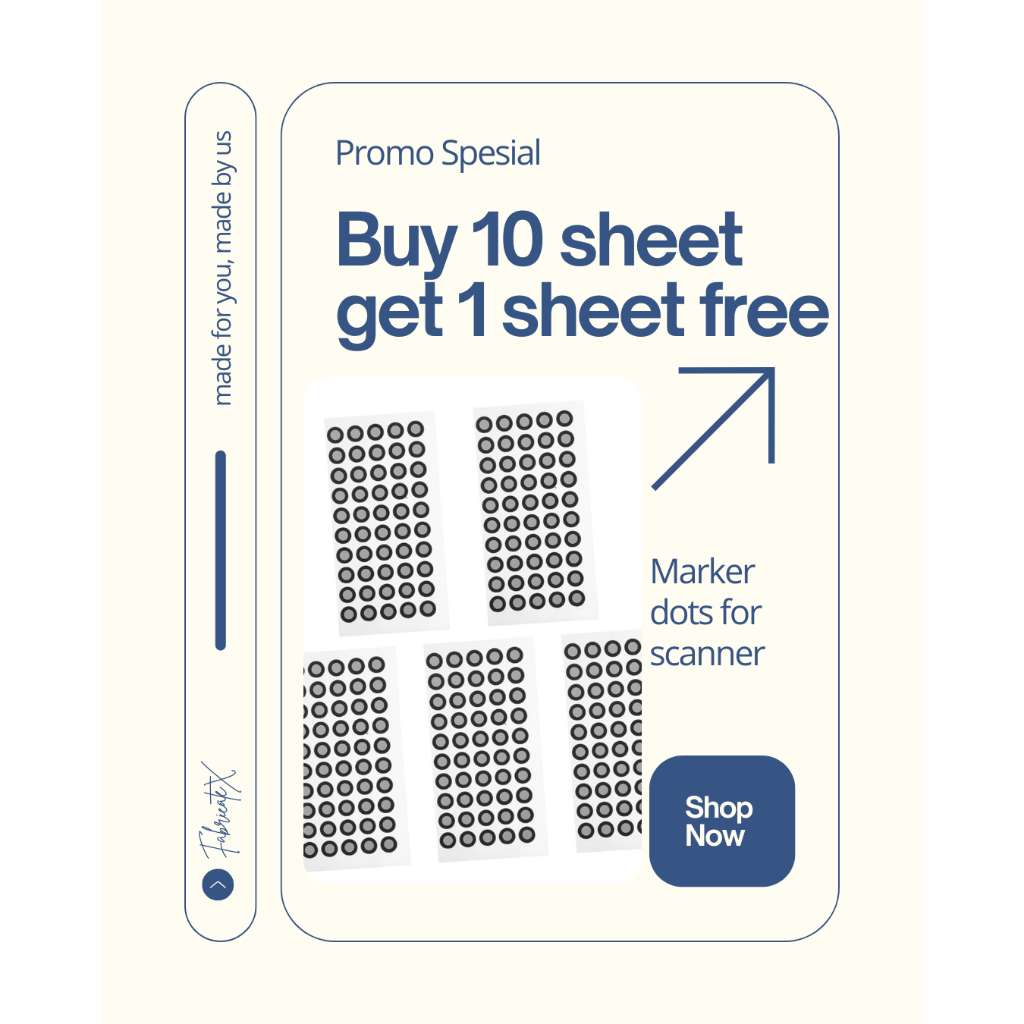 เครื่องหมายจุดสแกนเนอร์ 3 มิติ | เครื่องหมายสะท้อนแสง | 6มม | Einscan HX | Einscan H 3D | สติ๊กเกอร์