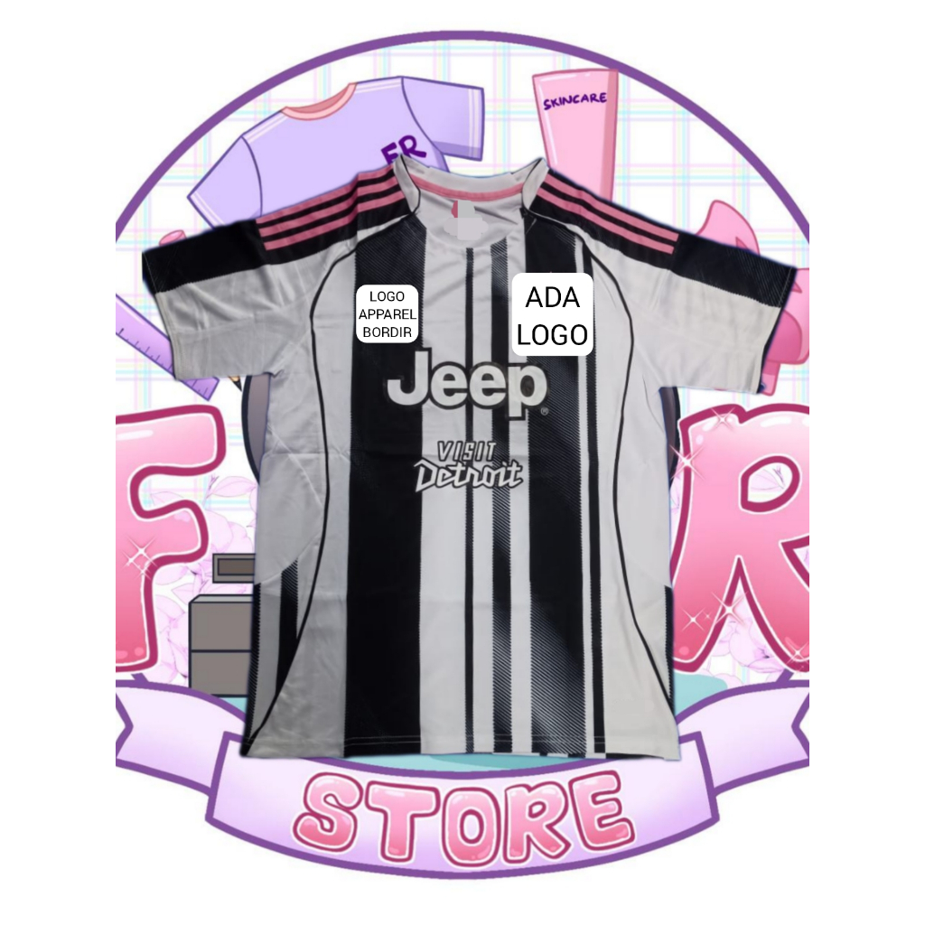 JU-EP-IN-TUS H0-M FOOTBALL JERSEY พร้อม SPONSOR 2025-2026 FOOTBALL JERSEY/FOOTBALL SHIRT/SHORT TOP J