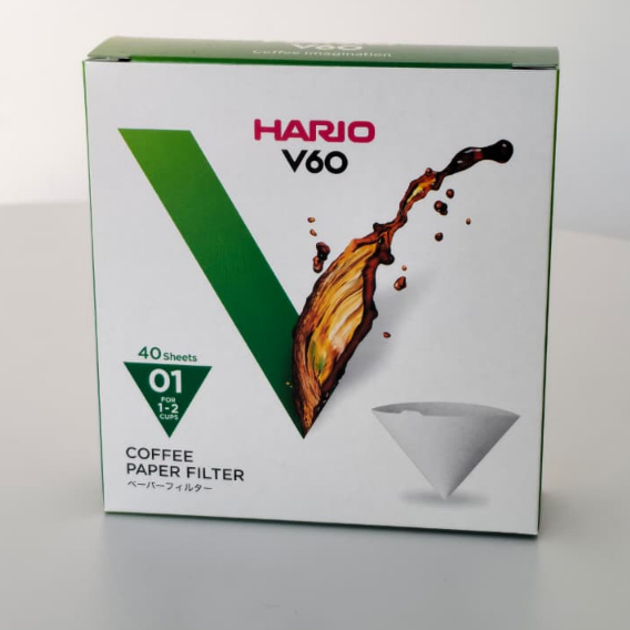 V60 Coffee Paper filter VCF-01-40M (40 ชิ้น) เครื่องครัว ญี่ปุ่น Coffee White Paper filter