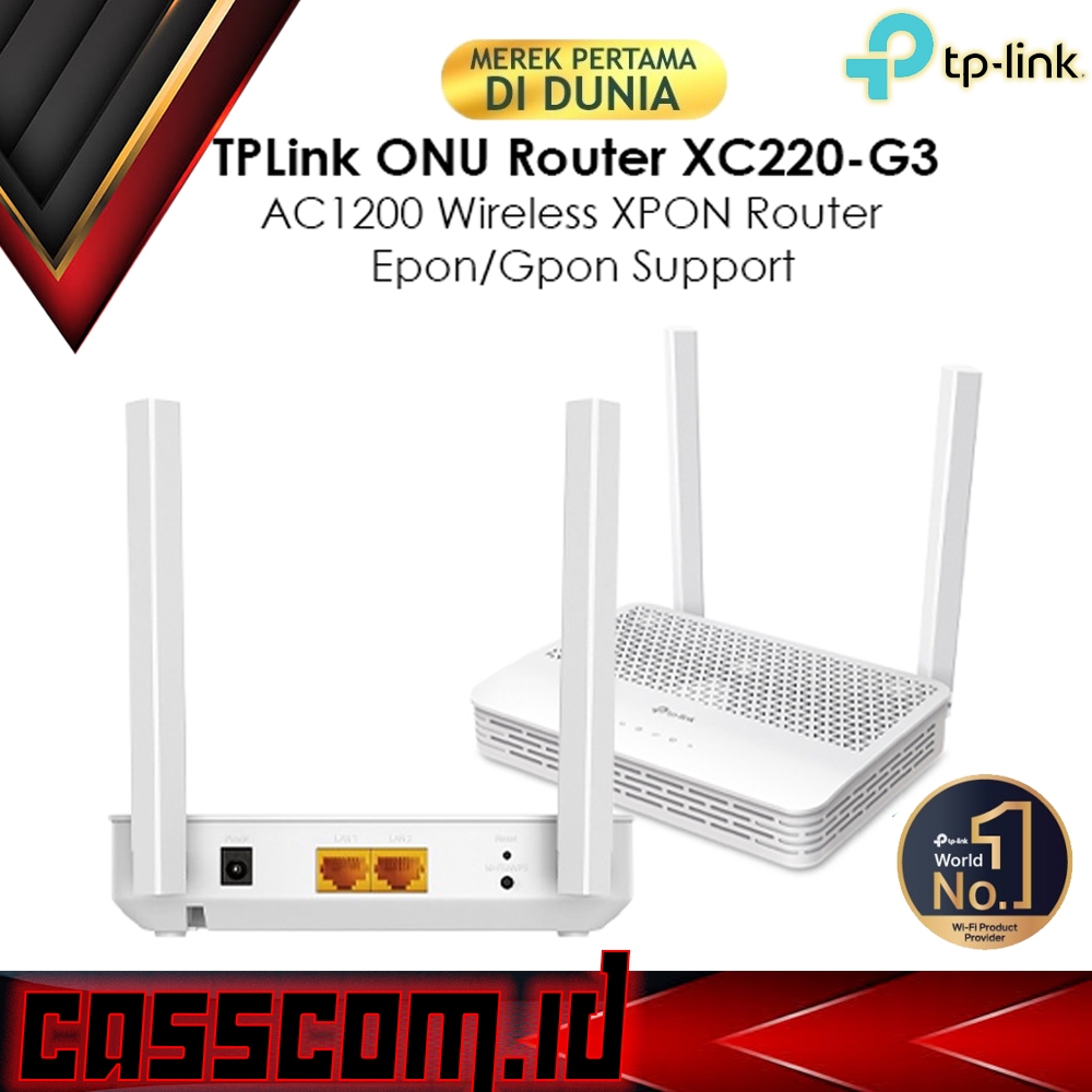 TP-LINK XC220-G3 AC1200 Wireless VoIP XPON GPON EPON Dual Mode - เราเตอร์ EasyMesh