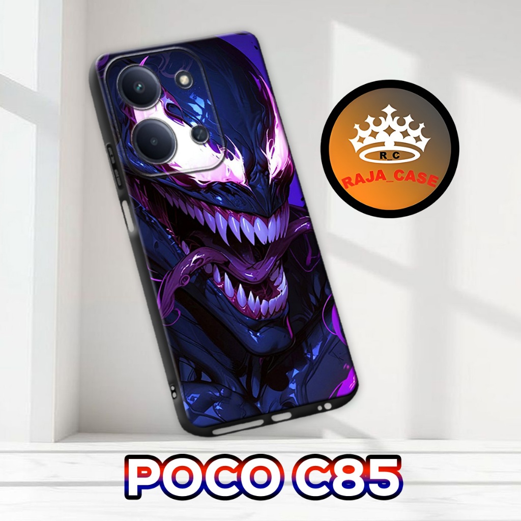 Rc21/ POCO C85 softcase - Venom Motif - เคส POCO C85 - POCO C85 Casing - POCO C85 silicone cool case