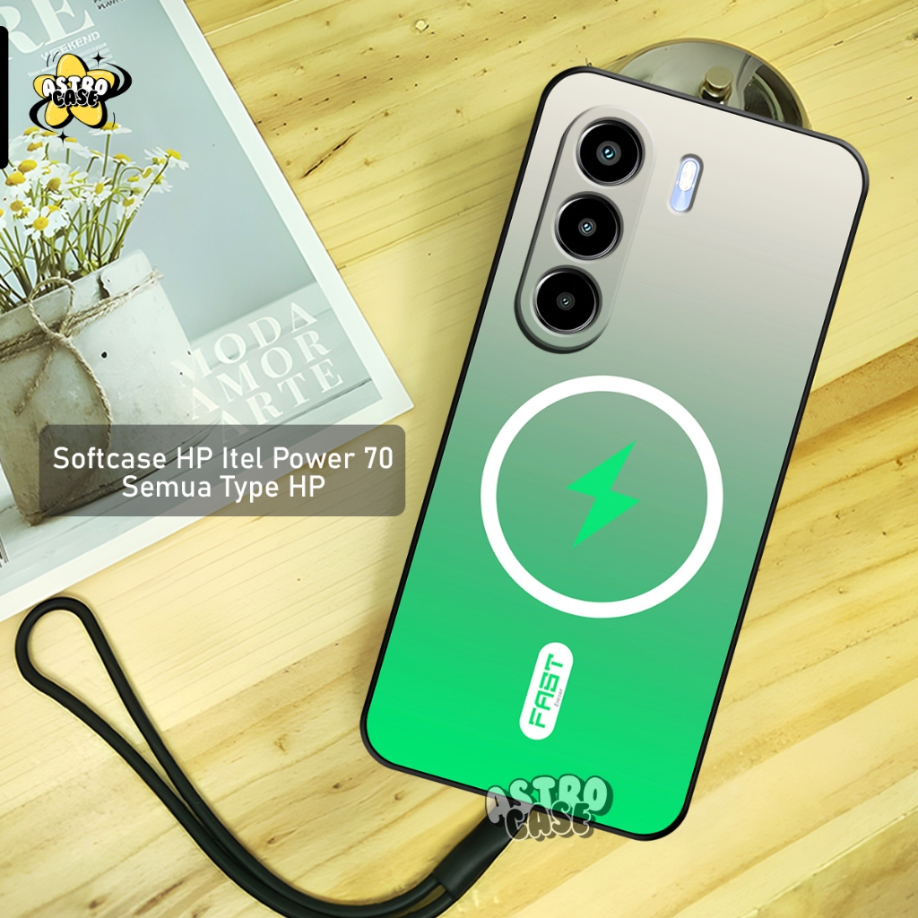 ITEL POWER 70 HP Case - ITEL P70 - Softcase Procamera Rubber Casing Silicone Fashion Case Magesafe L