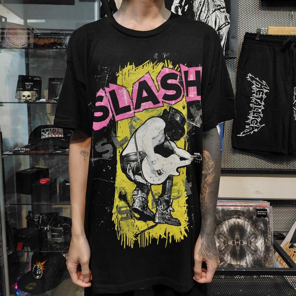 เสื้อยืดวง Official SLASH - GUITAR Original