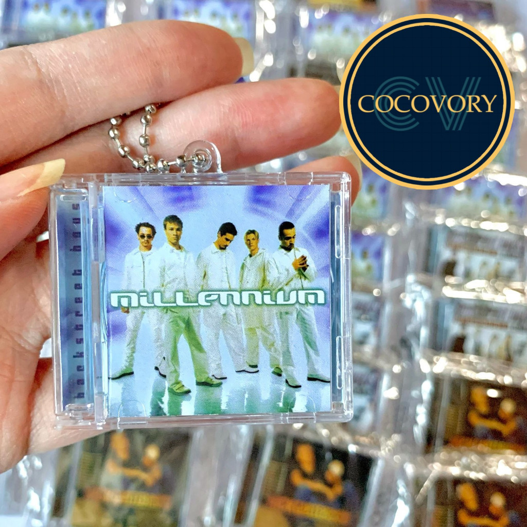 GANTUNGAN Backstreet Boys Mini CDอัลบั้มพวงกุญแจNFC keyring BSB Millennium 2.0 I Want It That Way Ni