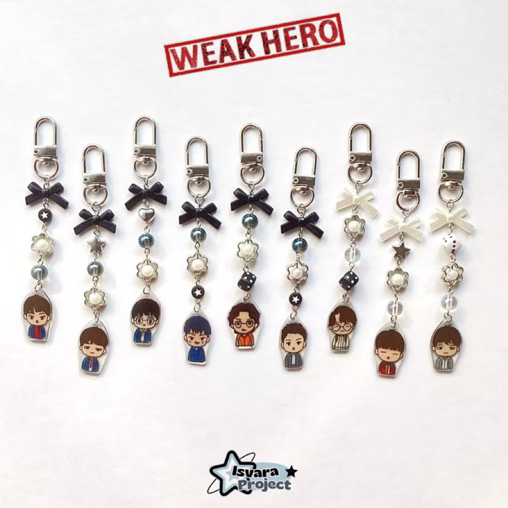 พวงกุญแจ GUNDAN WEAK HERO CLASS 1 KDRAMA KEYCHAIN BAG YEON SI EUN AHN SU HO OH BEOM SEOK WEAK HERO C