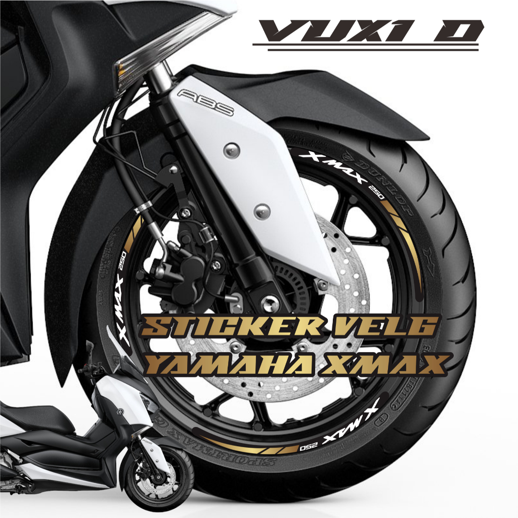 XMAX 250 Rim Sticker yamaha Xmax rim Sticker วัสดุสะท้อนแสง VUX1