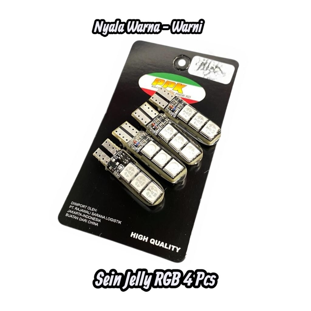 T10 RGB Jelly แฟลชไฟเลี้ยวสีสันสดใส Universal RGB Jelly ไฟเลี้ยว