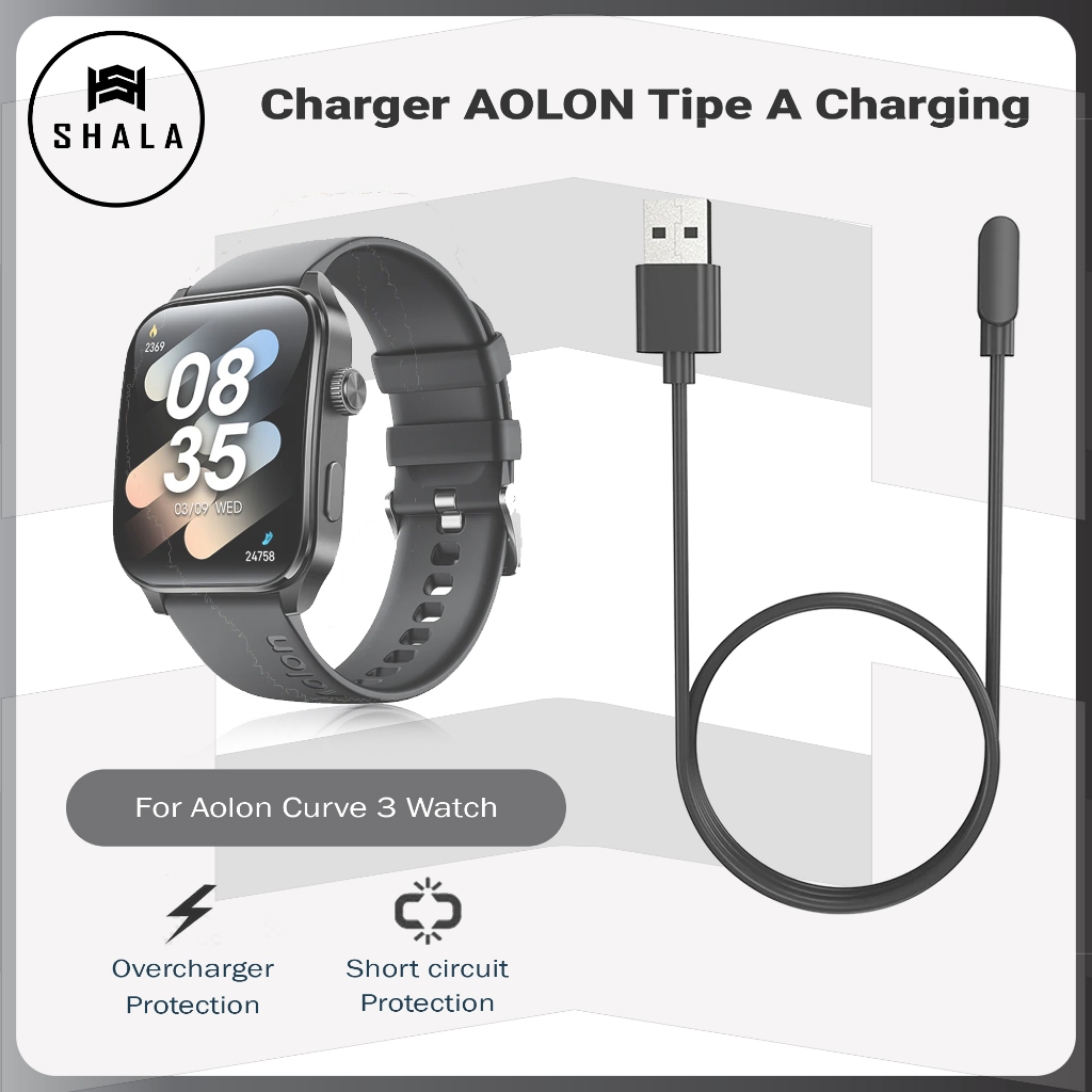 Aolon Watch Curve 3 สายชาร์จ Smartwatch Type A