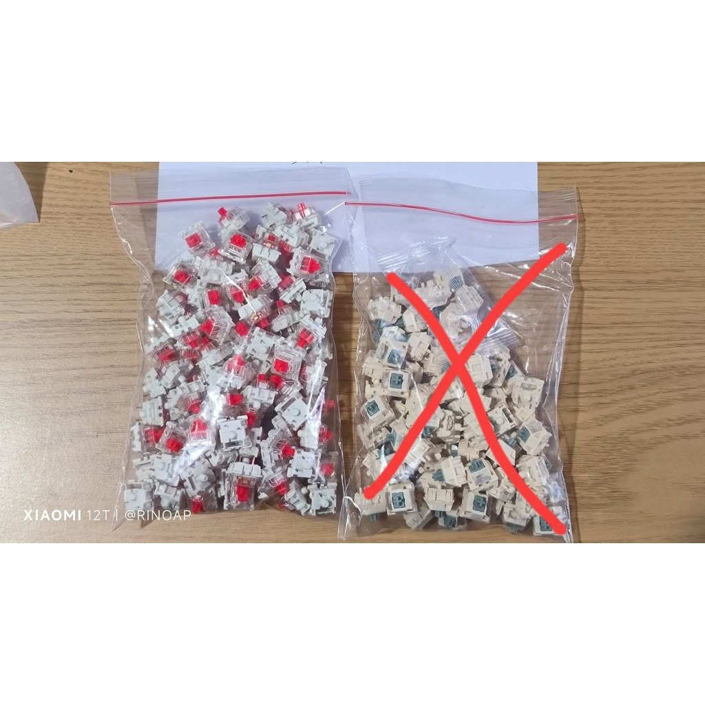 Gateron Red 3 Pin Linear Switch คีย์บอร์ด Mechanical Ex Copotan Keychron