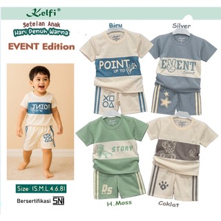 KELFI SETELAN ANAK BOY / SET BAJU ANAK UNISEX COWOK/CEWEK USIA 1- 7 TAHUN "EVENT EDITION"