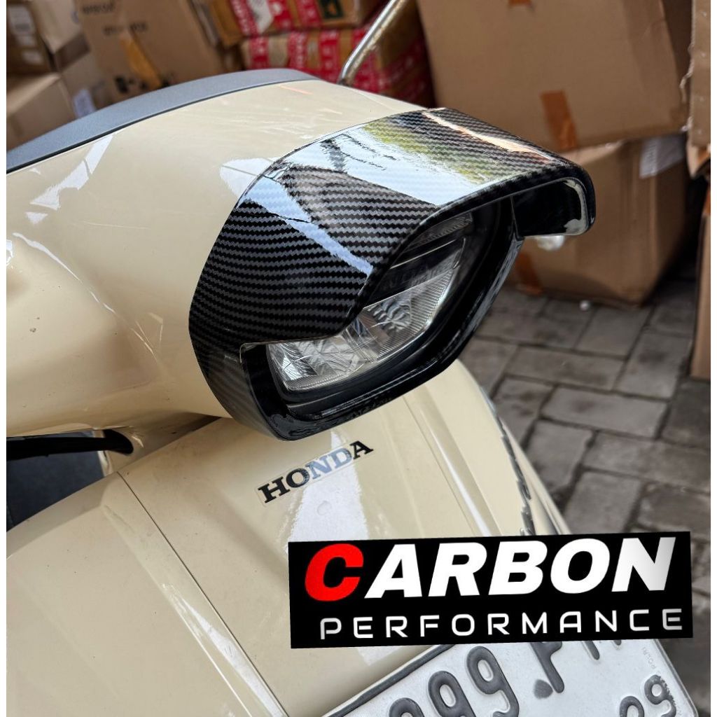 STYLO 160 หมวก STYLO 160 ฝาครอบไฟหน้า GARNISH STYLO 160 หมวกคาร์บอน