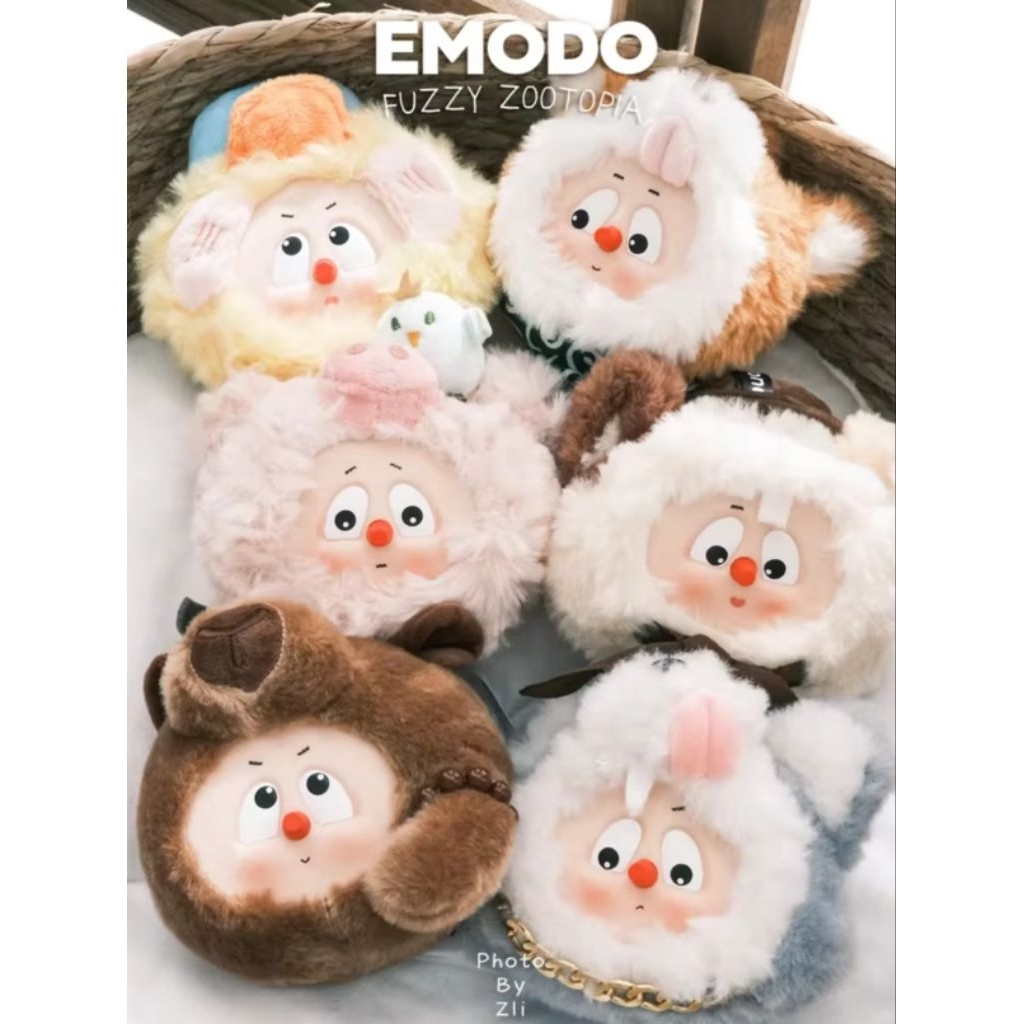 Blindbox Blind Box Emodo Fuzzy Zootopia กระเป๋าที่เลือกทําให้