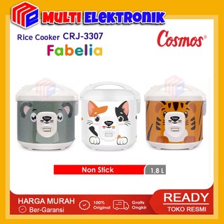 Cosmos Rice Cooker Fabelia Series CRJ3307 / CRJ-3307 Kapasitas 1.8L Panci Anti Lengket