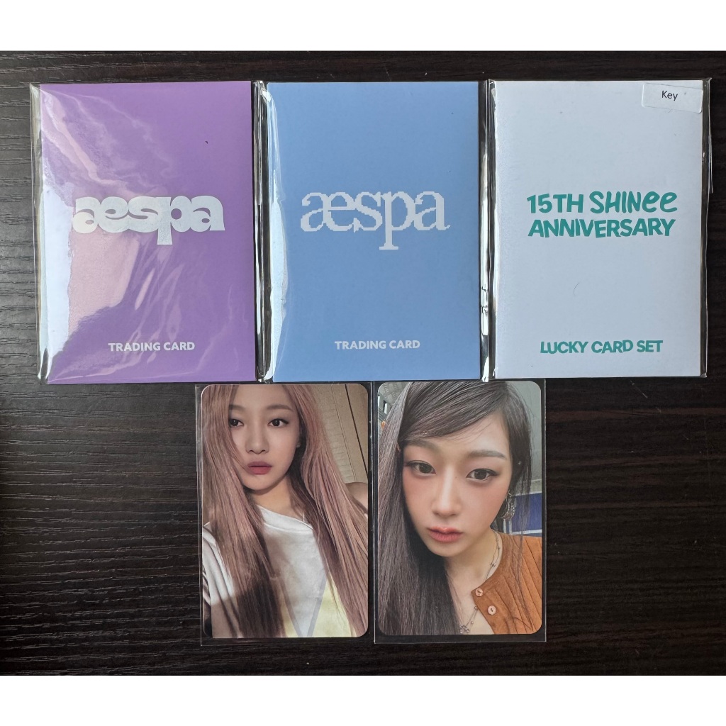 การ์ดรูปถ่าย PC ALBUM TRADING CARD TC LUCKY CARD ชุด AESPA GISELLE NING KARINA SHINEE KEY COME TO MY