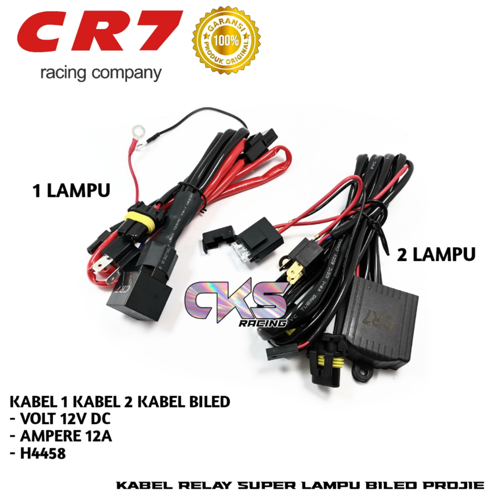 Super Relay Cable HID Projector Bilined Projector LED Motorcycle Car H4 1 โคมไฟและ 2 ไฟ 12 โวลต์