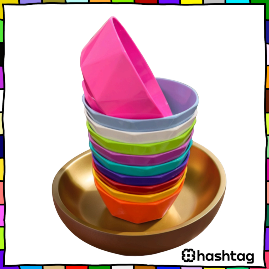 Hastag Ryusei ชามซุปเพชรทนความร้อนแบบหนา Y3956