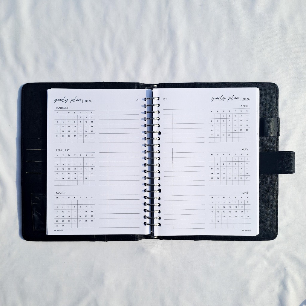 A5 - Planner 2026, A5 Binder Contents, Quarterly Plan/Yearly Planner 2026 โดย INK_ON_PAPER