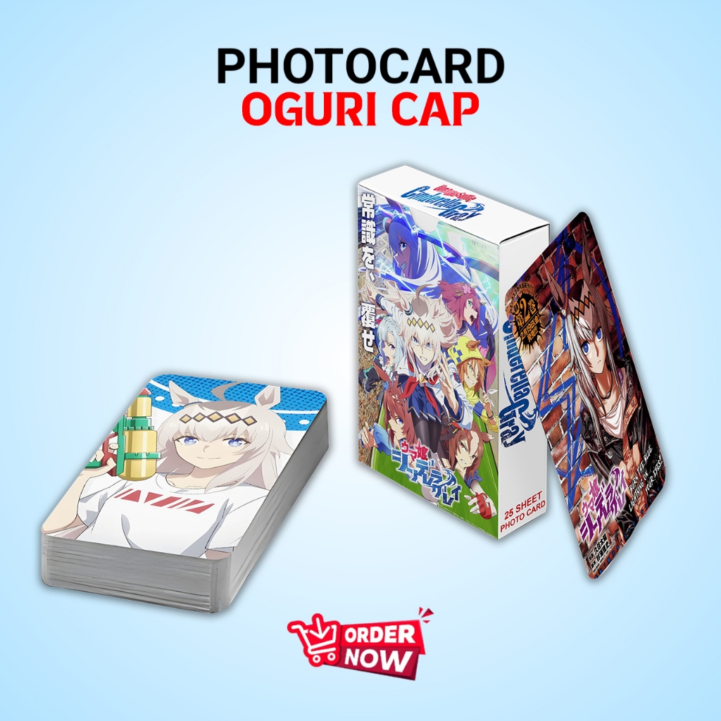 ชุดโฟโต้การ์ด OGURI CAP ANIME UMA MUSUME CINDERELLA GREY PREMIUM FREE BOX