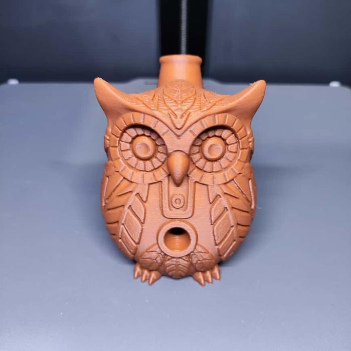 Aztec นกหวีดนกฮูกเสียงนกฮูกนกหวีดเสียงที่ไม่ซ้ํากันนกหวีดสําหรับคอลเลกชัน - สีน้ําตาล