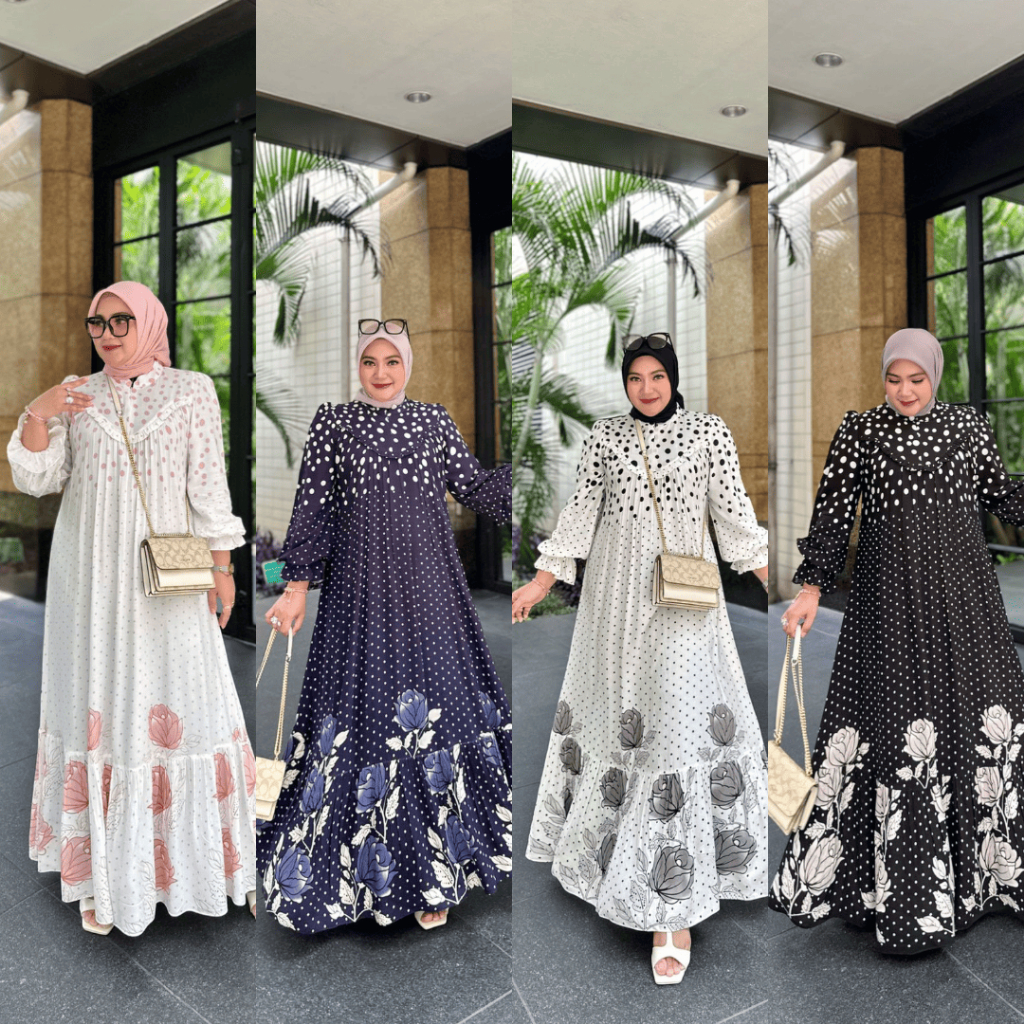 READY RUMI DAILY DRESS POLKA BY IRA EMERALD