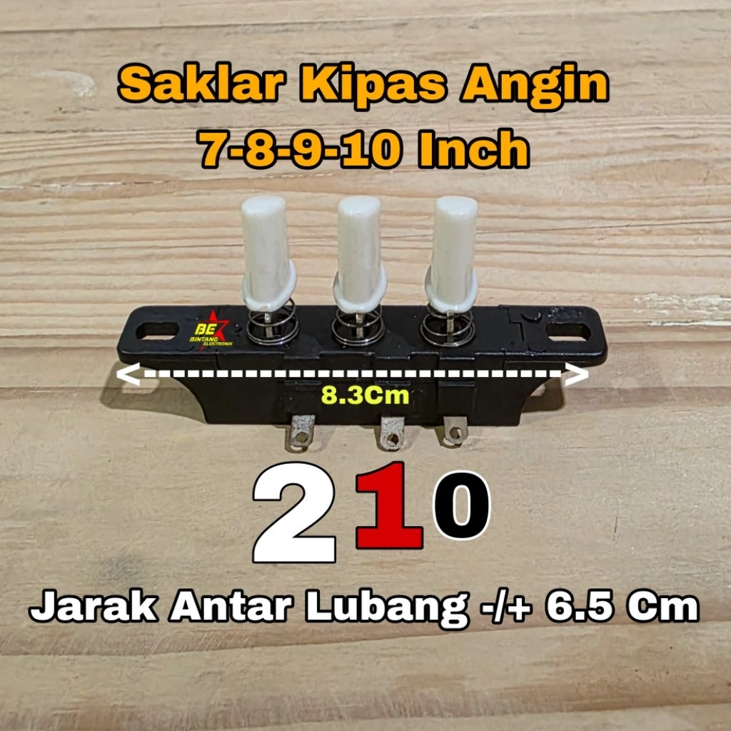 TOMBOL 9 INCH FAN SWITCH 3 ปุ่ม FAN SWITCH 8 10 นิ้ว