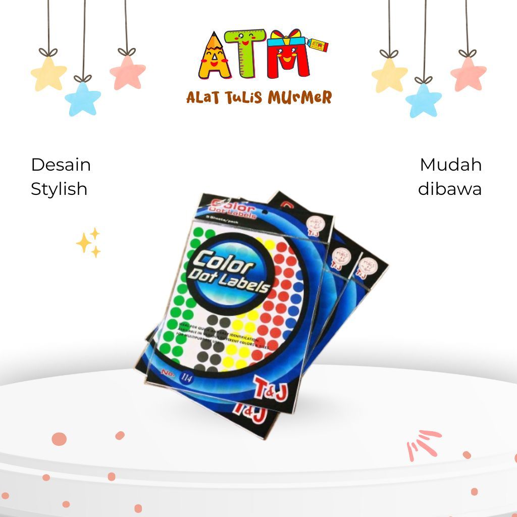 LABEL/STICKER/TOM & JERRY LABEL COLOR DOT