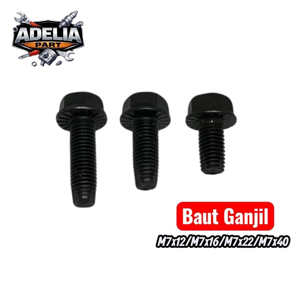 น๊อตเหล็ก Odd Bolt M7x12 M7x16 M7x22 M7x40 10 สายฟ้าเปลี่ยน